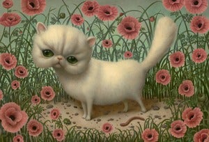 Image of Marion Peck "Big White Pussy" Print