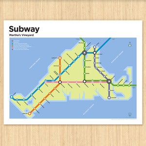 Image of Martha's Vineyard Subway Map