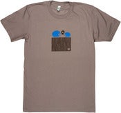 Image of Blue on Cinder Hedgehog Organic Adult Tee