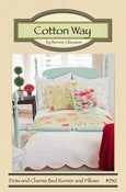Image of Dots and Charms Bed Runner and Pillows - Paper Pattern #930