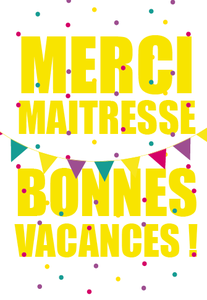 Image of Cadeau de fin d'année - merci maîtresse et bonnes vacances !