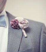 Image of Floral Pompom buttonhole