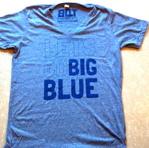 Image of GO BIG BLUE Deep V-Neck