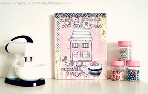 Image of when I grow up...art journal inspired mini plaque 5x7