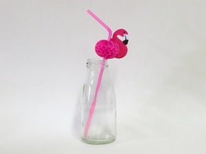 Image of Pink Flamingo Straws