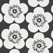 Image of pop floral wallpaper sample - darks