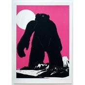 Image of 'Yeti Over Mount Fuji (Magenta)' LAST FEW REMAINING 