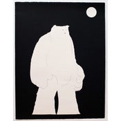 Image of 'Minimalist Yeti [negative version]' SOLD OUT
