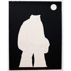 Image of 'Minimalist Yeti [negative version]' SOLD OUT