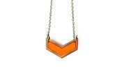 Image of Mini chevron necklace - Orange