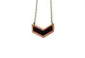 Image of Mini chevron necklace - Black