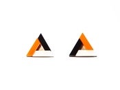 Image of Pyramid earrings - Orange