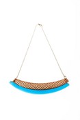 Image of Large bar necklace - Blue