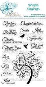 Image of Simple Sayings (4x6)  ~ Peachy