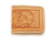 Image of floral tooled billfold