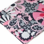 Image of iPad/Tablet/E-Reader Sleeve: Pink Gray Flower Shower