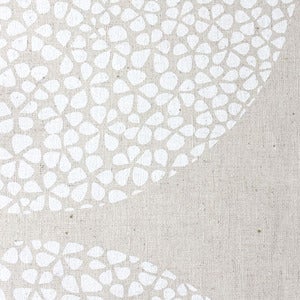 Image of Perfect Circles in Lily White on Natural Hemp