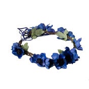 Image of Anemone Floral Crown - Indigo