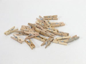 Image of Teeny Weeny Wooden Clip Pegs