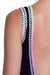 Image of Backless Long Dress w/ multi neon edging