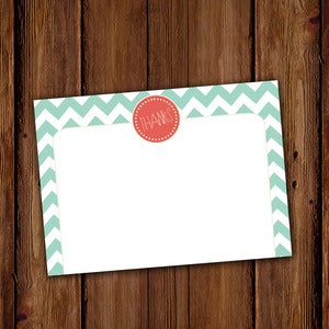 Image of Chevron Stripe Stationery Set