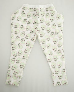 Image of Love Skull Harem Pant White
