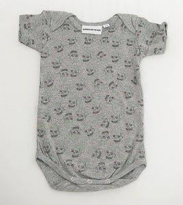 Image of Love Skull Romper Grey