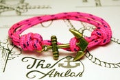 Image of Pulsera Cabos Nudos Rosa Flúor