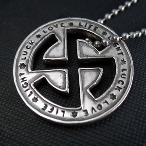 Image of Dark+Dawn x Kube. Sterling Silver Good Luck Pendant <br /> <br />