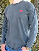 Image of Comfort Colors Pepper Grey Classic Pig Long Sleeve Tee