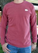 Image of Comfort Colors Red Classic Pig Long Sleeve Tee