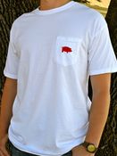 Image of Comfort Colors White Classic Pig Pocket Tee