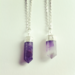 Image of Amethyst Crystal Point necklace