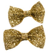 Image of Small Glitter Bows - Pair