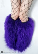 Image of Glitter fluffies purple