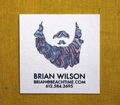 Image of  Beard Calling Cards- 2 inch square-set of 50