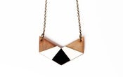Image of Geo chevron necklace - Ivory
