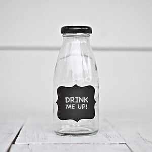 Image of Mini Glass Milk Bottles