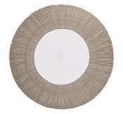 Image of Round Paper Pulp Placemats - Stone