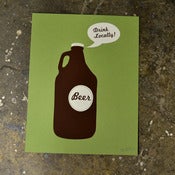 Image of DRINK LOCAL BEER -POSTER
