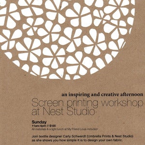 Image of Adult Workshop : Screenprinting