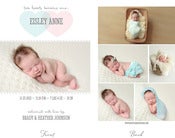Image of Simply Clean Birth Announcement Template 8