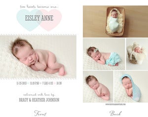Image of Simply Clean Birth Announcement Template 8