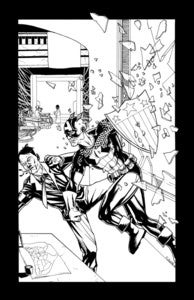 Image of CAPTAIN AMERICA - BLK/WHT PRINT