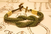 Image of Pulsera Nudo de Rizo Verde