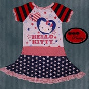 Image of **SOLD OUT** Hello Kitty Patriotic Twirl Dress - size 7/8