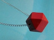 Image of Polyhedron Necklace - Red