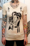 Image of Fox Stole Summer Tee in Cream - Womens