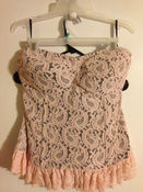 Image of Torrid Light Pink Lace Corset Sz 1X