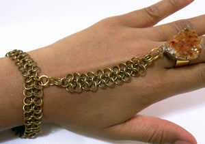 Image of Citrine Goddess Hand Harness